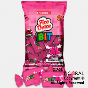 CARAMELO PICO DULCE MASTICABLE BIT TUTTI FRUTTI X 408 GR x 1
